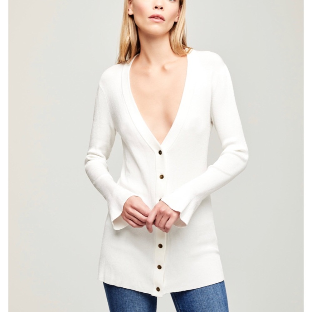 L’AGENCE Lucas cardigan ivory
